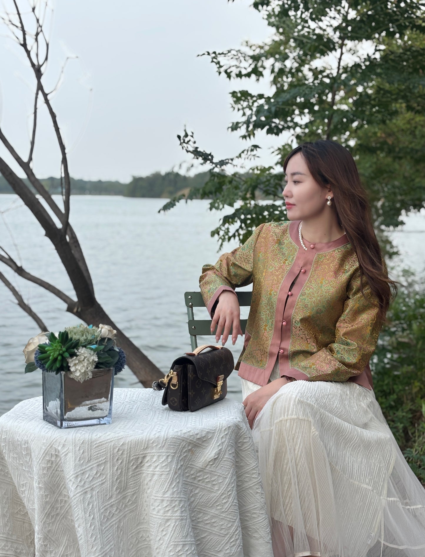 Yellow Heritage Mulberry Silk Shu Brocade Jacket | Luxe Orienta Modern Chinese Luxury Outerwear