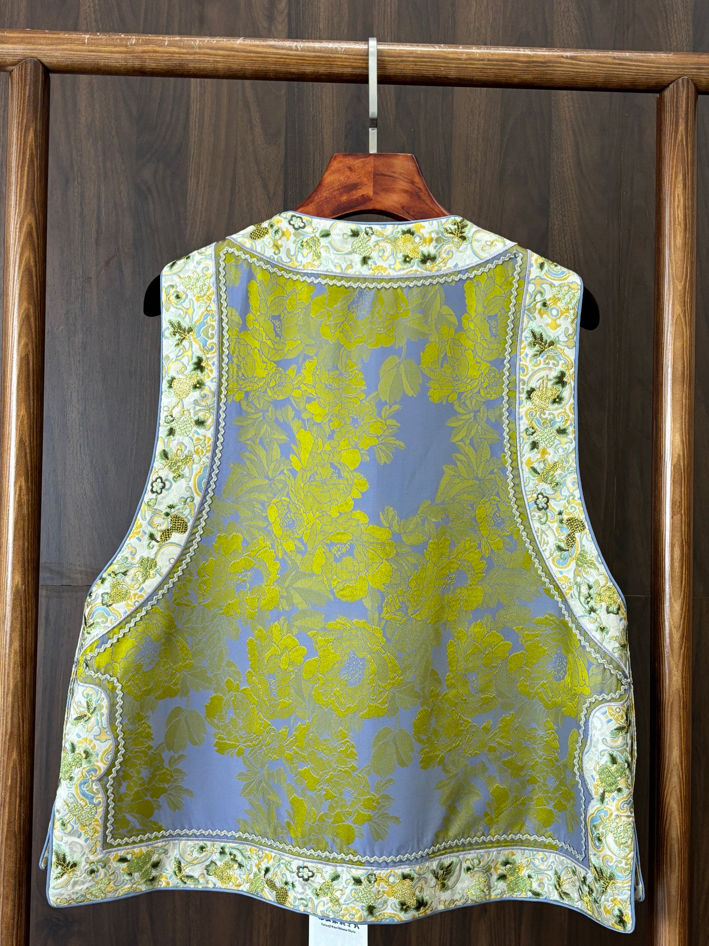 綠色宋錦雙面穿馬甲 Green Songjin Reversible Vest - Luxe Orienta CO., LIMITED