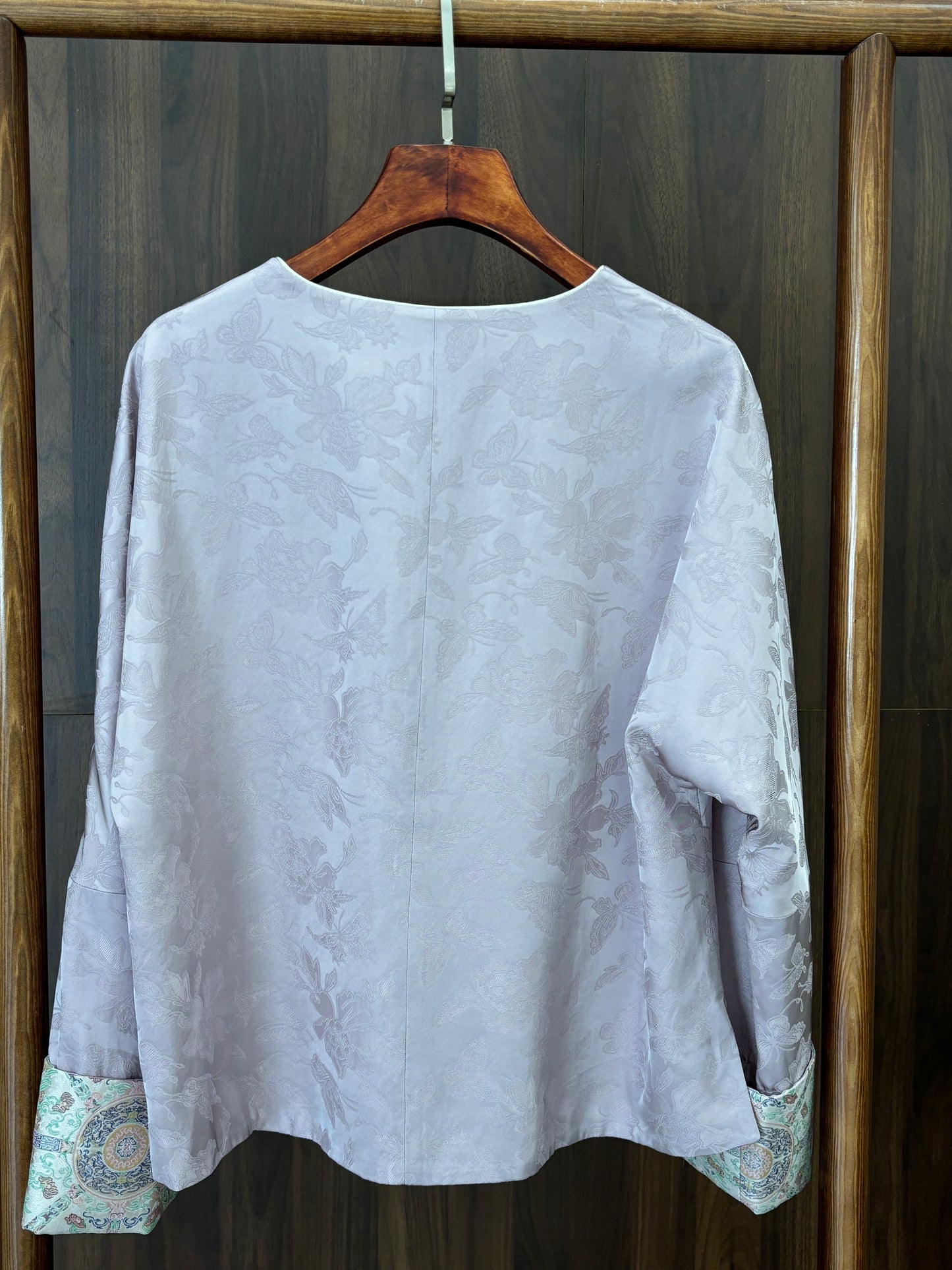 紫色人絲提花外套 Purple Rayon Jacquard Jacket - Luxe Orienta CO., LIMITED