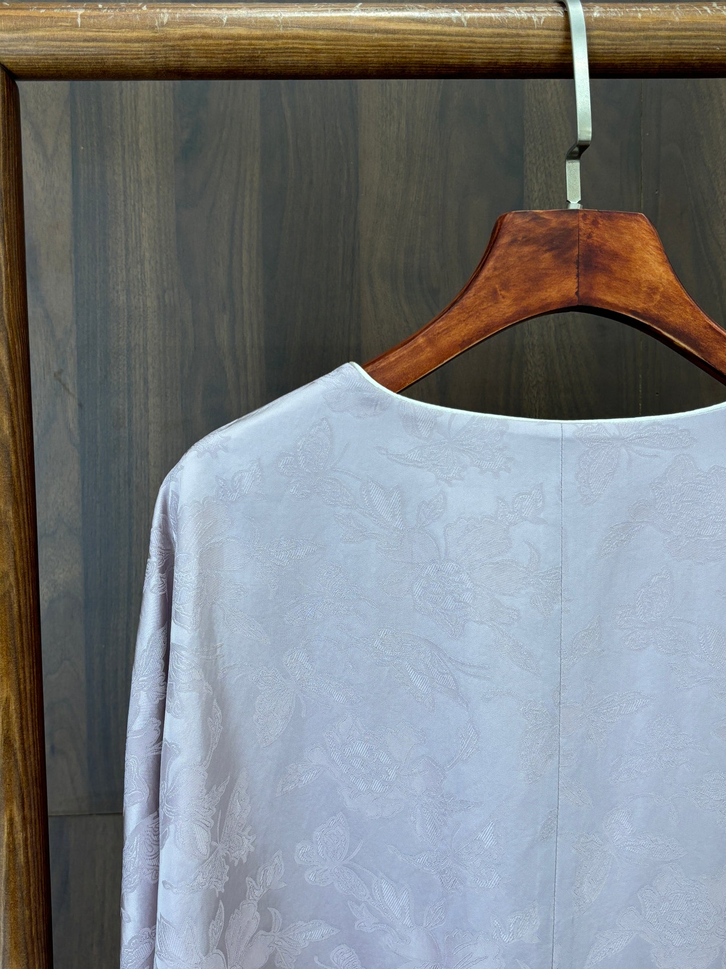 紫色人絲提花外套 Purple Rayon Jacquard Jacket - Luxe Orienta CO., LIMITED