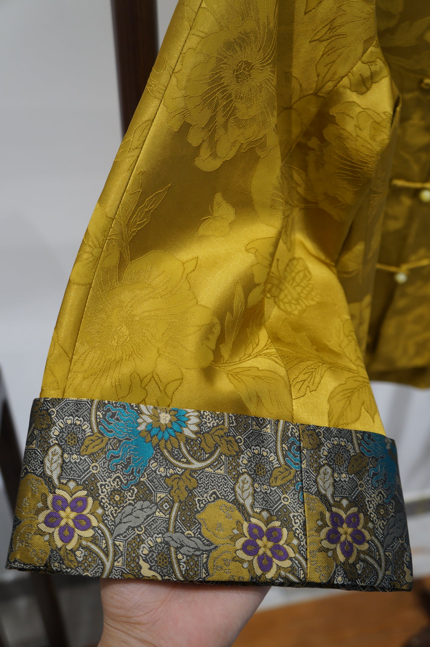 Yellow Song Brocade Blouse | Radiance of Tradition