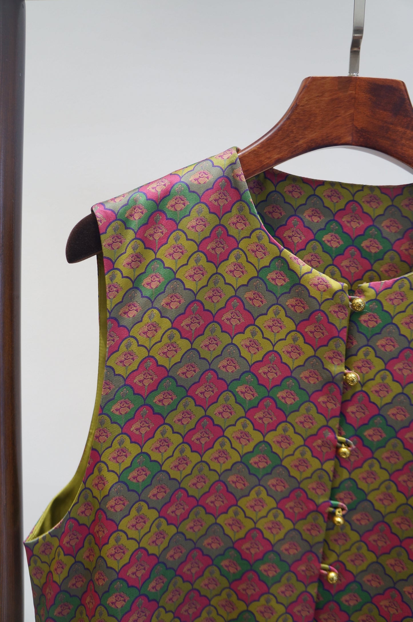 Purple Velvet Patchwork Vest | Contemporary Chinese Elegance