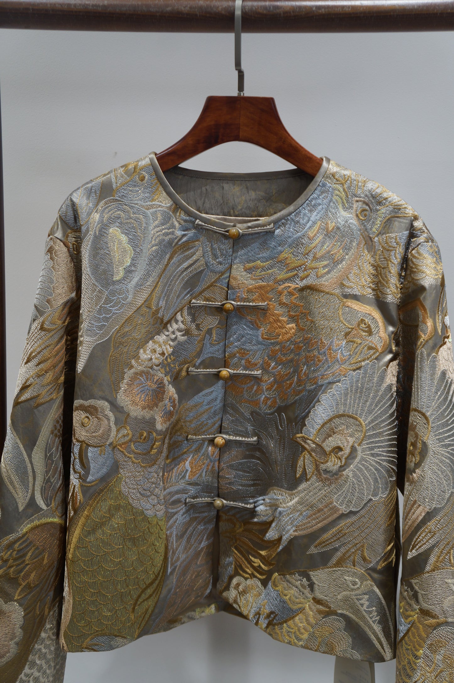 Light Blue Embroidered Jacket | Elegant Chinese Heritage