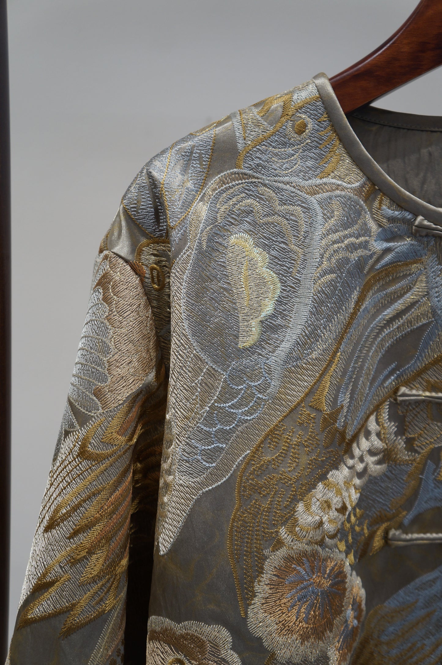 Light Blue Embroidered Jacket | Elegant Chinese Heritage