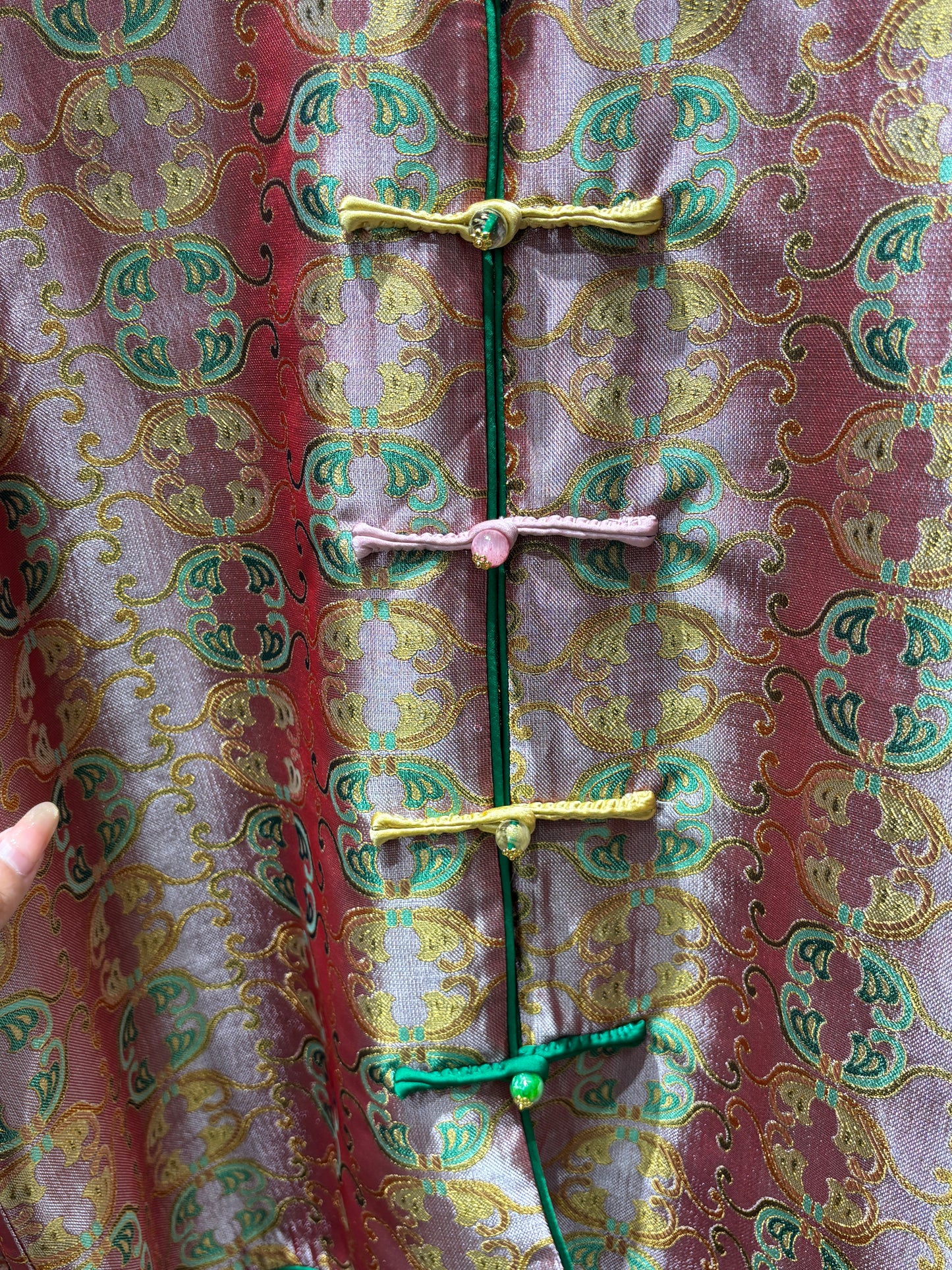 Pink Rayon Shu Brocade Jacket | Luxe Orienta Modern Chinese Outerwear
