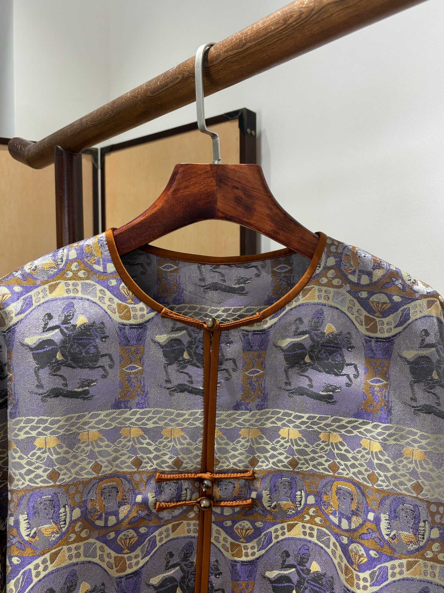 Purple Song Brocade Heritage Jacket | Luxe Orienta Modern Chinese Luxury