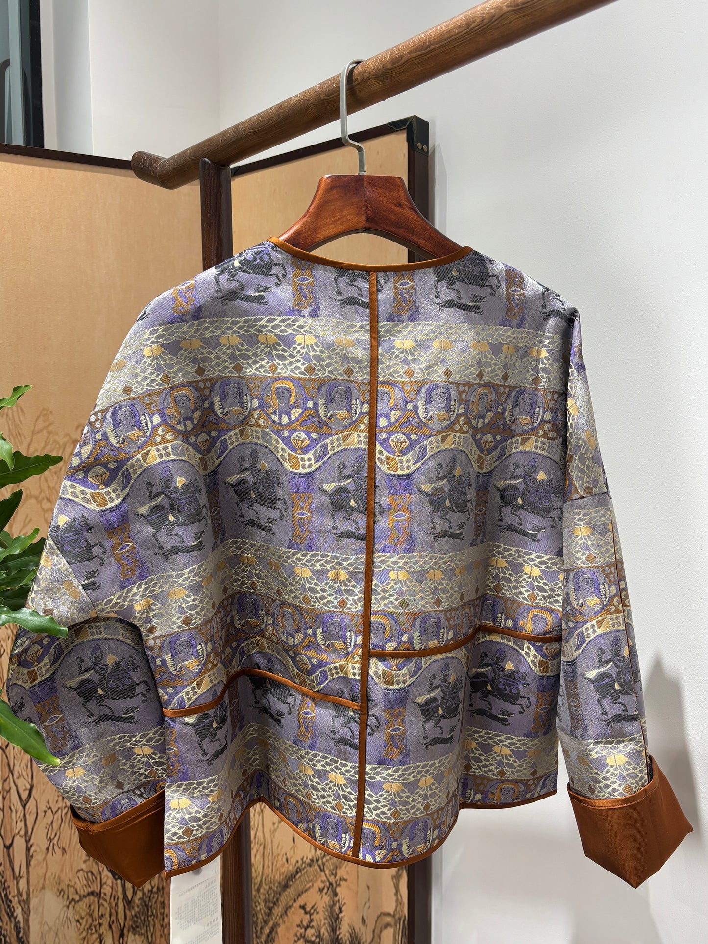 Purple Song Brocade Heritage Jacket | Luxe Orienta Modern Chinese Luxury