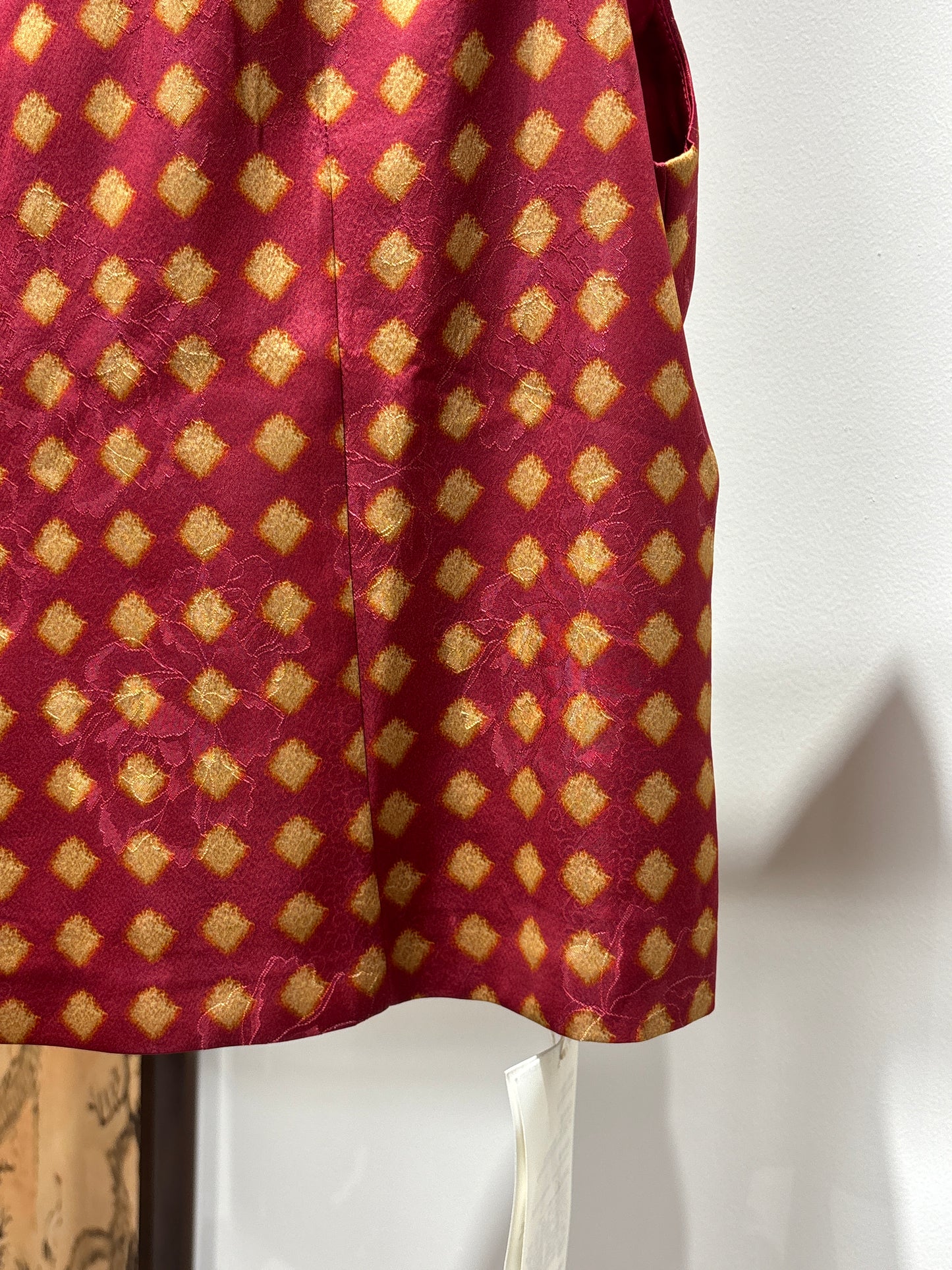 Red Rayon Vest | Luxe Orienta Modern Chinese Luxury Vest