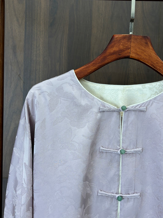 紫色人絲提花外套 Purple Rayon Jacquard Jacket