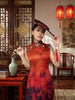 Lady in Mulberry silk dress from Luxe Orienta