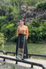 Champagne Mulberry Silk Blouse matching Black Xiangyunsha Mamianqun Skirt 
