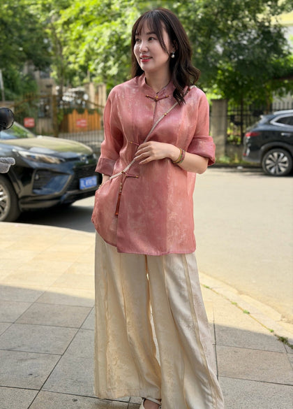 Pink Silk Blouse from Luxe Orienta