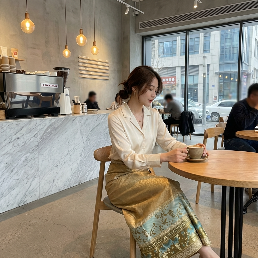  Xiangyunsha  embroidery Ma Mian Skirt