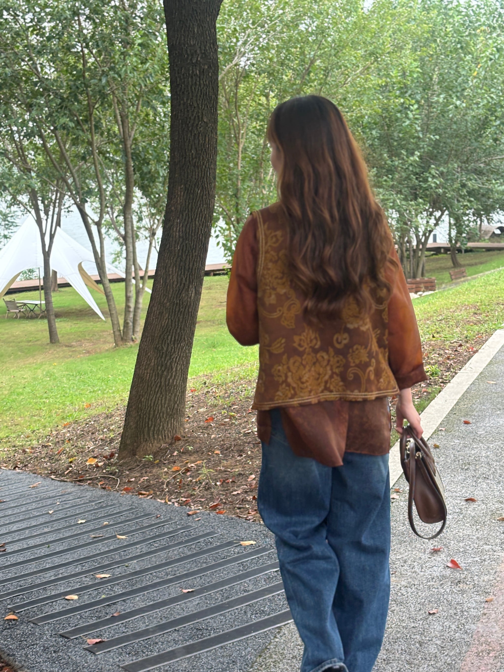 Yellow Jacquard Short Vest – Modern Heritage Elegance by LUXE ORIENTA - Luxe Orienta CO., LIMITED