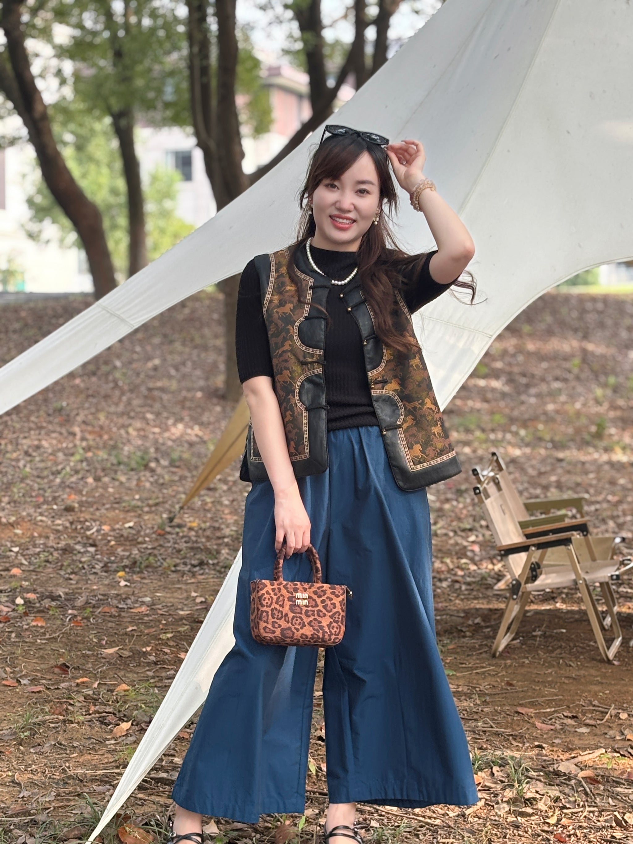 “Success Horse” Patchwork Leather Vest – Heritage-Inspired Bold Elegance by LUXE ORIENTA - Luxe Orienta CO., LIMITED