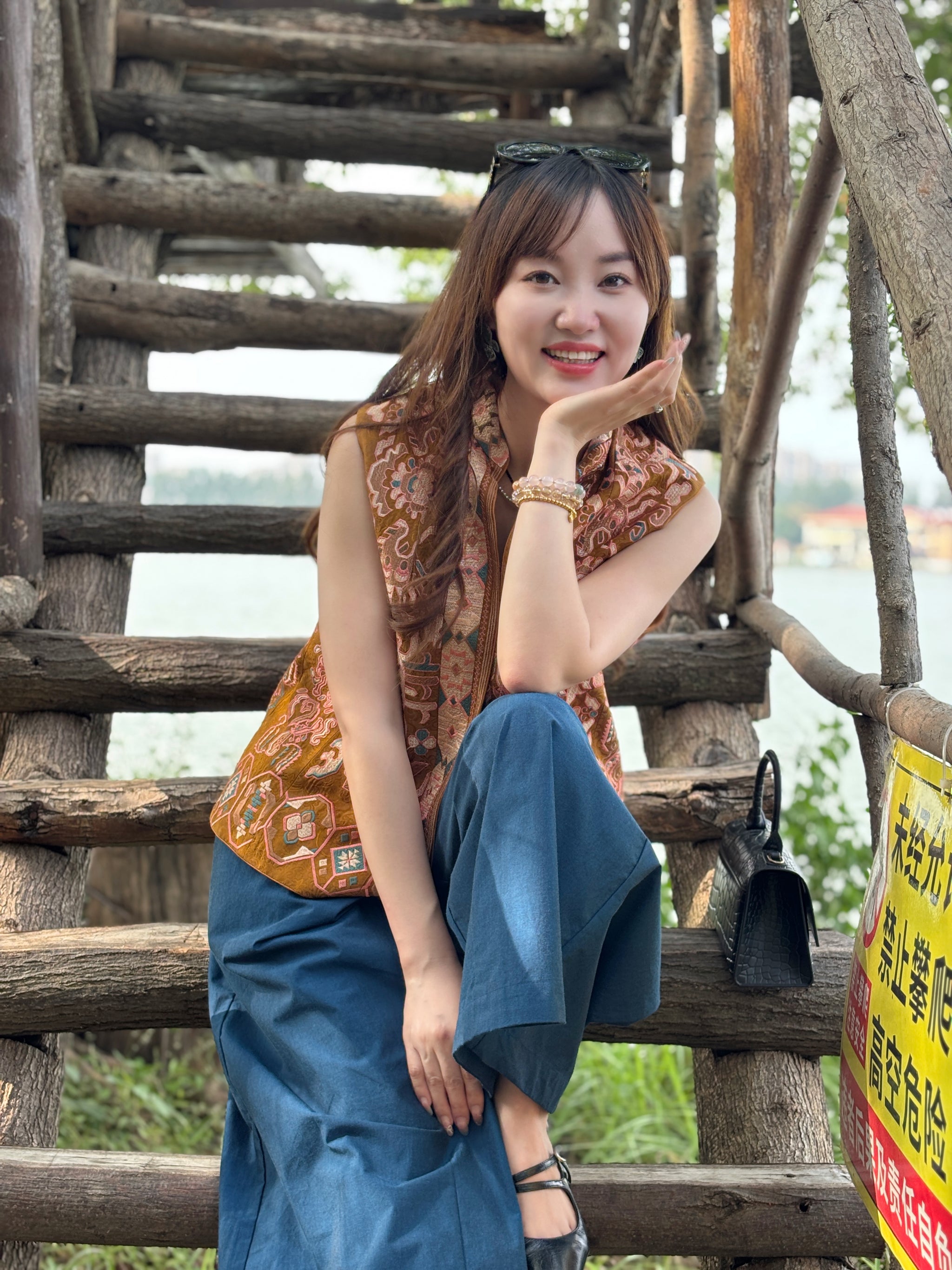 Yellow Embroidered Vest – Heritage-Inspired Elegance by LUXE ORIENTA - Luxe Orienta CO., LIMITED