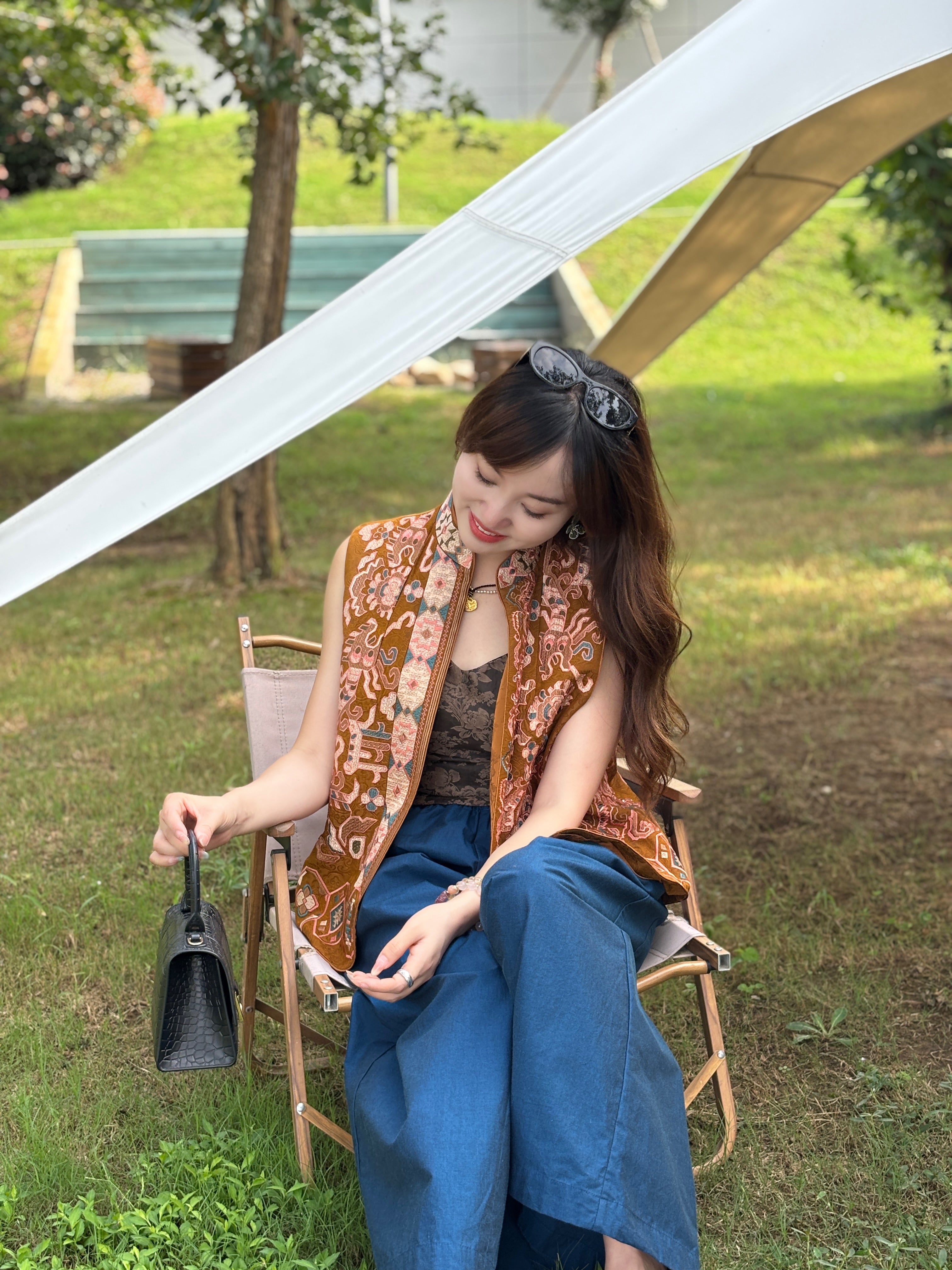 Yellow Embroidered Vest – Heritage-Inspired Elegance by LUXE ORIENTA - Luxe Orienta CO., LIMITED