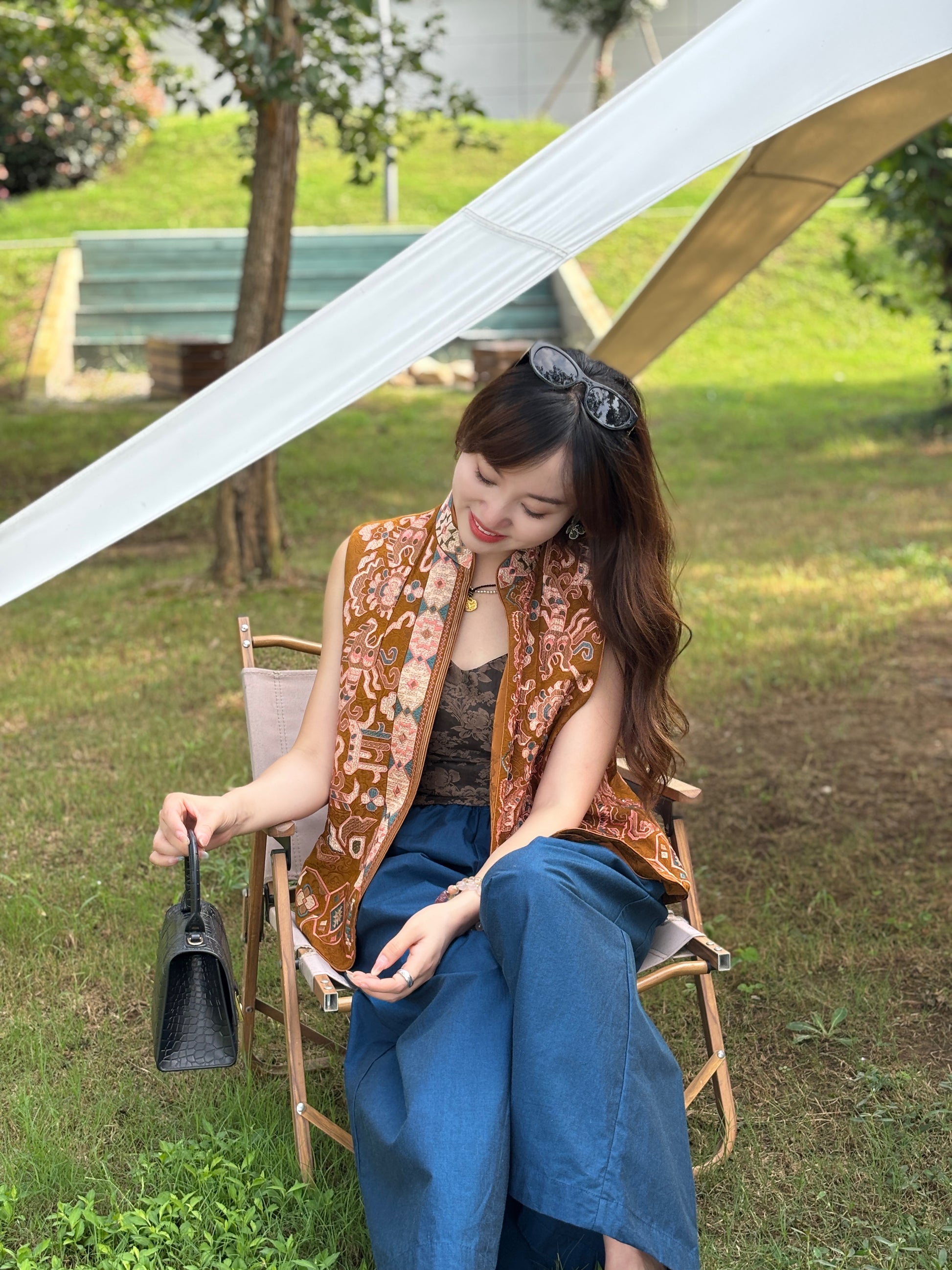 Yellow Embroidered Vest – Heritage-Inspired Elegance by LUXE ORIENTA - Luxe Orienta CO., LIMITED