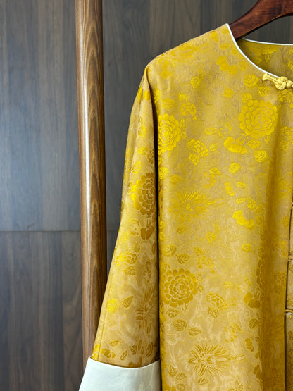 黃色桑蠶絲外套 Yellow Silk Jacket - Luxe Orienta CO., LIMITED