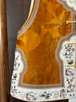 黃色宋錦刺繡雙面穿馬甲 Yellow Songjin Embroidered Reversible Vest - Luxe Orienta CO., LIMITED
