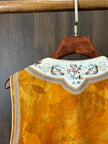 黃色宋錦刺繡雙面穿馬甲 Yellow Songjin Embroidered Reversible Vest - Luxe Orienta CO., LIMITED