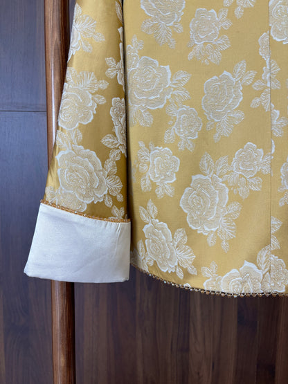 黃色人絲提花外套 Yellow Rayon Jacquard Jacket - Luxe Orienta CO., LIMITED