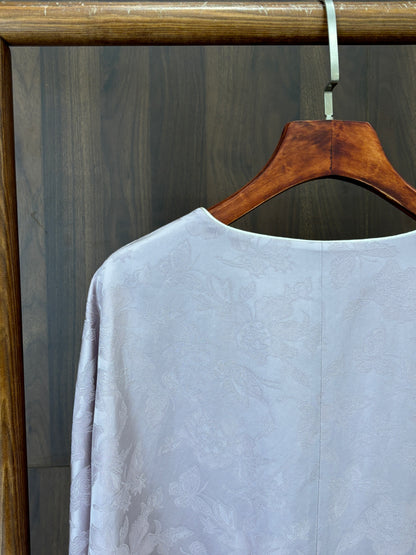 紫色人絲提花外套 Purple Rayon Jacquard Jacket - Luxe Orienta CO., LIMITED