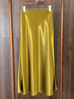 金色醋酸半裙 Gold Acetate Midi Skirt - Luxe Orienta CO., LIMITED