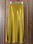 金色醋酸半裙 Gold Acetate Midi Skirt - Luxe Orienta CO., LIMITED