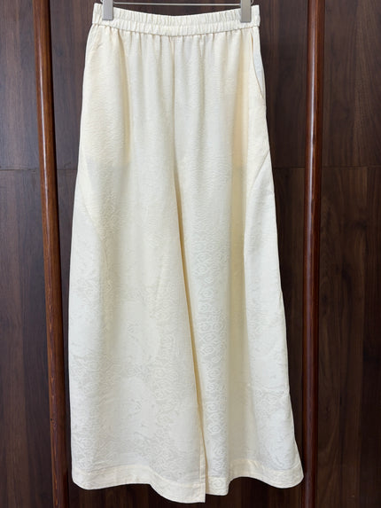 白色醋酸褲 White Acetate Pants - Luxe Orienta CO., LIMITED