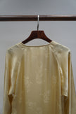 Yellow Mulberry Silk Embroidered Blouse | Refined Chinese Elegance - Luxe Orienta CO., LIMITED