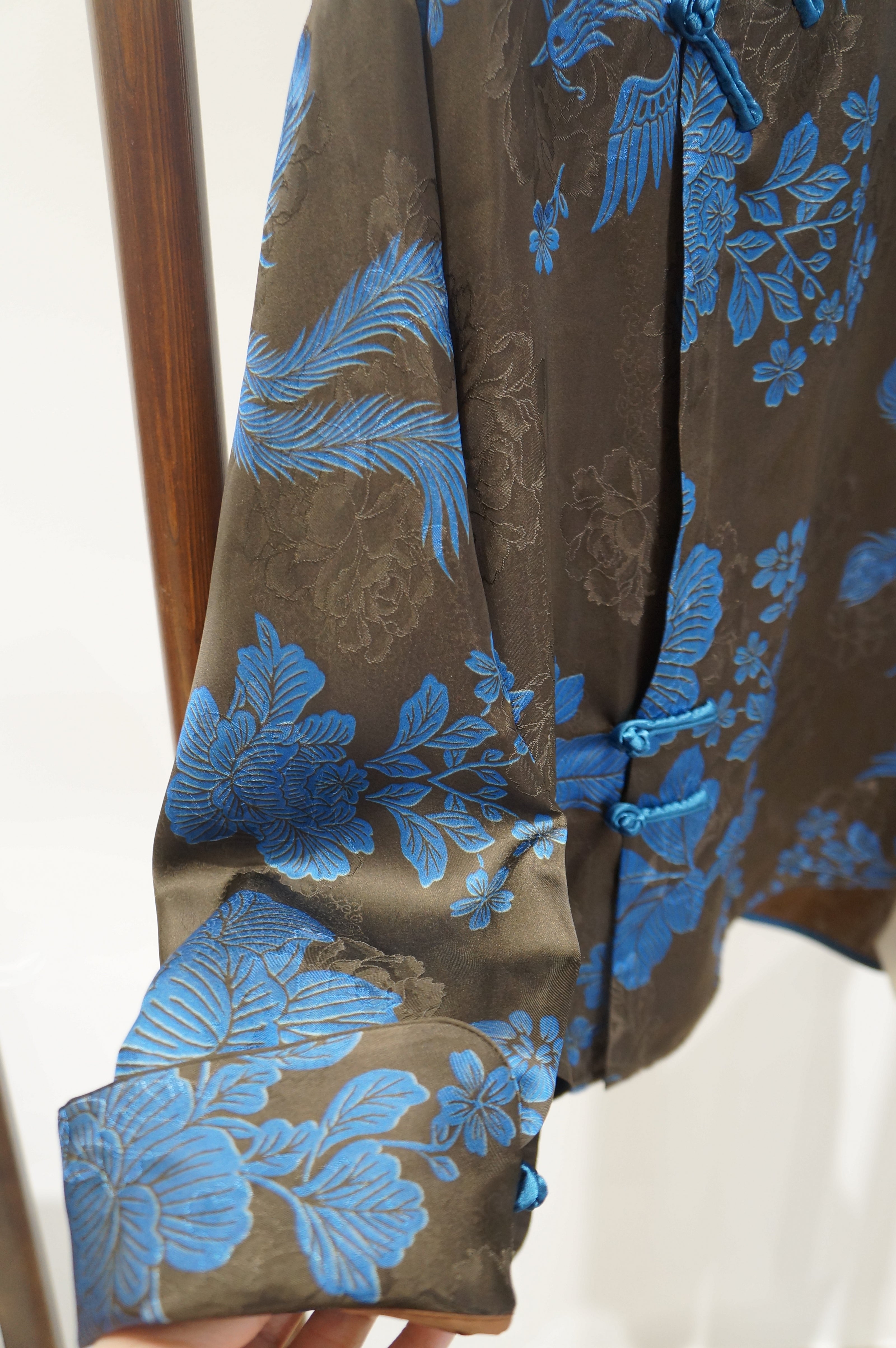 Blue Phoenix Xiangyunsha Blouse | Grace in Motion - Luxe Orienta CO., LIMITED