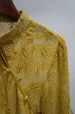 Yellow Velvet Blouse | Modern Eastern Sophistication - Luxe Orienta CO., LIMITED