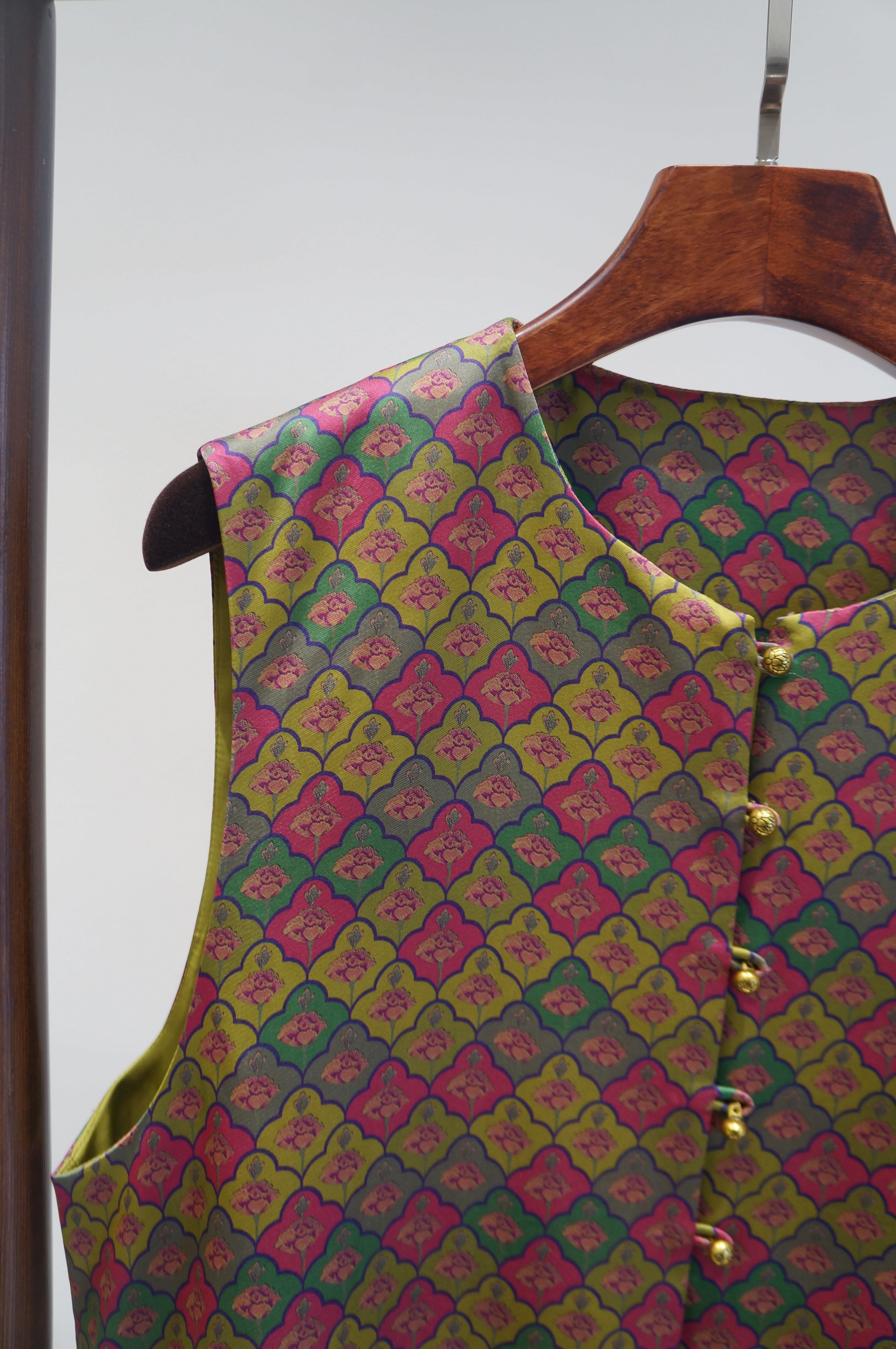 Purple Velvet Patchwork Vest | Contemporary Chinese Elegance - Luxe Orienta CO., LIMITED