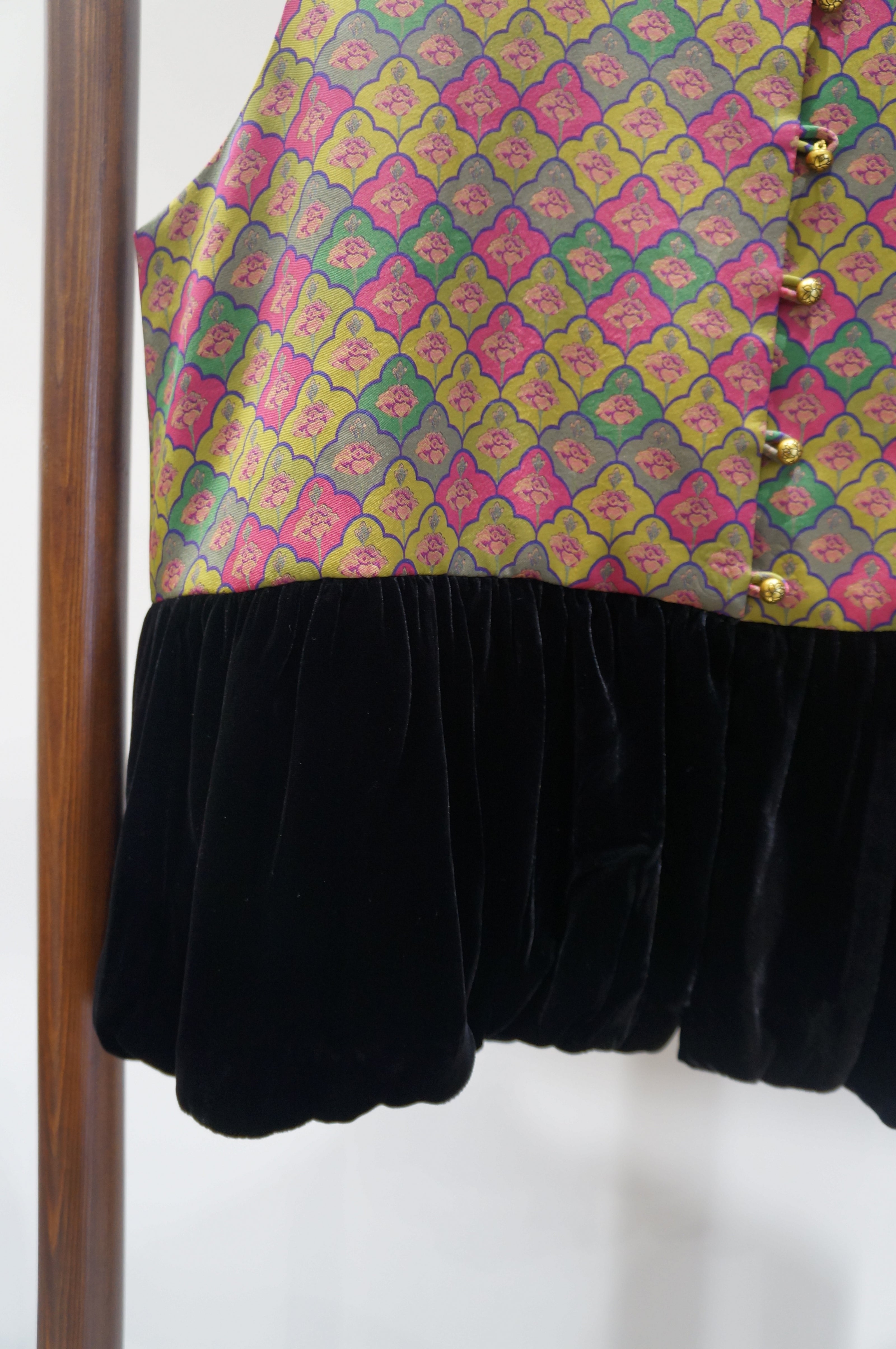 Purple Velvet Patchwork Vest | Contemporary Chinese Elegance - Luxe Orienta CO., LIMITED