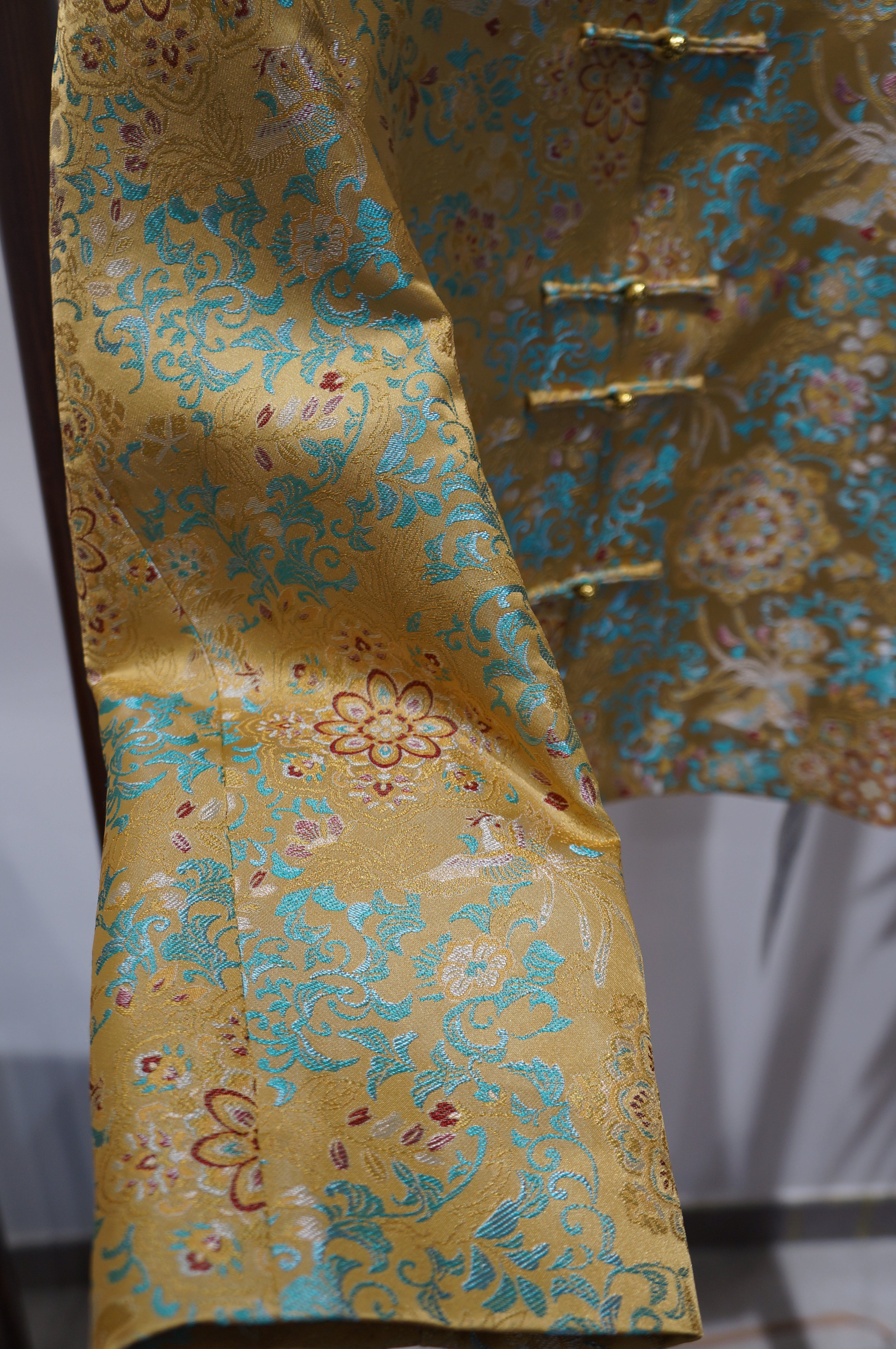 Yellow Song Brocade Jacket | Heritage Meets Modern Elegance - Luxe Orienta CO., LIMITED
