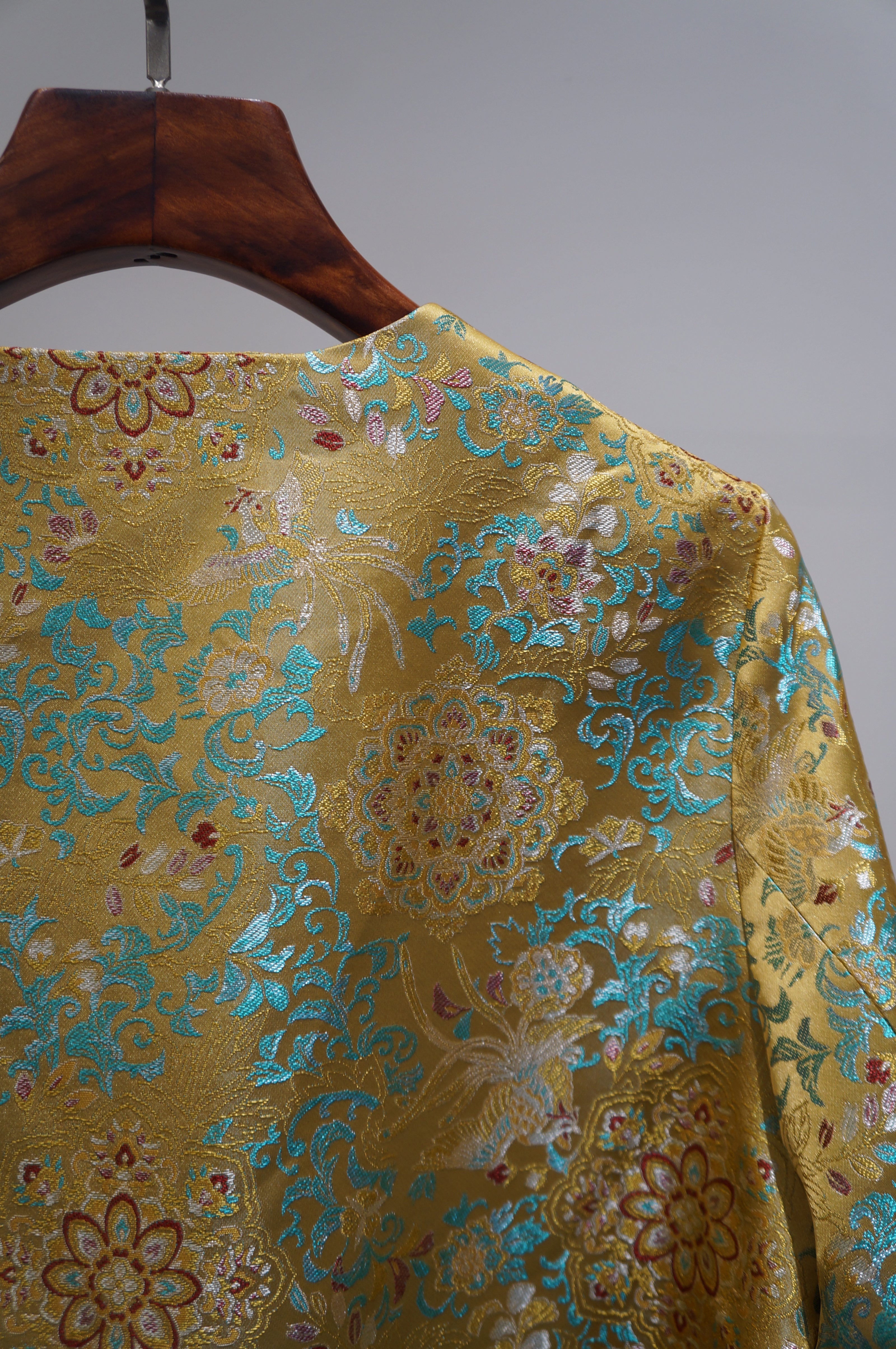 Yellow Song Brocade Jacket | Heritage Meets Modern Elegance - Luxe Orienta CO., LIMITED