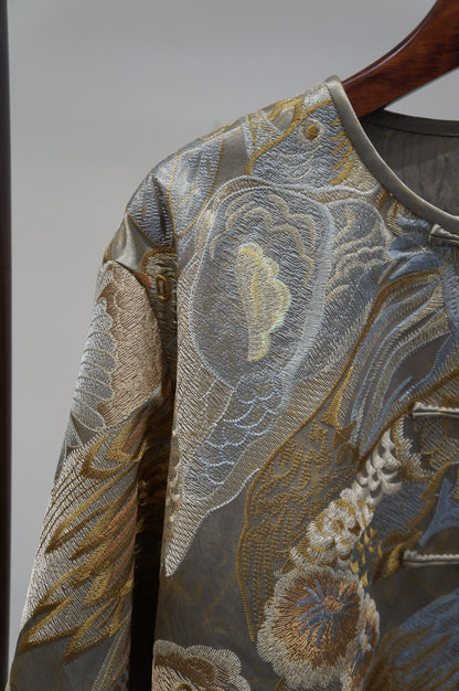 Light Blue Embroidered Jacket | Elegant Chinese Heritage