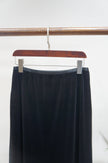 Black Velvet Midi Skirt | Elegant Modern Chinese Style - Luxe Orienta CO., LIMITED
