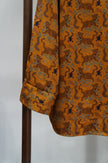 Brown Tiger & Five Poisons Xiangyunsha Blouse | Bold Chinese Heritage - Luxe Orienta CO., LIMITED