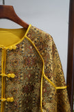 Yellow Mulberry Silk Shu Brocade Jacket with Pankou Buttons | Timeless Chinese Luxury - Luxe Orienta CO., LIMITED