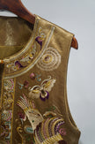 Gold Acetate Embroidered Vest | Elegant Chinese Heritage - Luxe Orienta CO., LIMITED