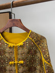 Yellow Frog-Button Song Brocade Jacket | Luxe Orienta Modern Chinese Outerwear - Luxe Orienta CO., LIMITED