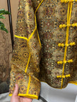 Yellow Frog-Button Song Brocade Jacket | Luxe Orienta Modern Chinese Outerwear - Luxe Orienta CO., LIMITED