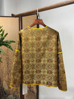 Yellow Frog-Button Song Brocade Jacket | Luxe Orienta Modern Chinese Outerwear - Luxe Orienta CO., LIMITED