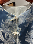 Blue Rayon Jacquard Jacket – Contemporary Elegance with Cultural Flair - Luxe Orienta CO., LIMITED