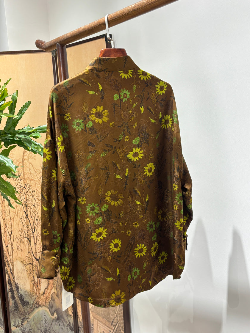 Xiangyunsha Daisy Blouse – Modern Elegance with Cultural Heritage - Luxe Orienta CO., LIMITED
