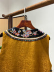 Yellow Embroidered Vest | Luxe Orienta Modern Chinese Fashion - Luxe Orienta CO., LIMITED