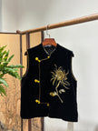 Black Velvet Sequin Vest | Luxe Orienta Modern Chinese Fashion - Luxe Orienta CO., LIMITED