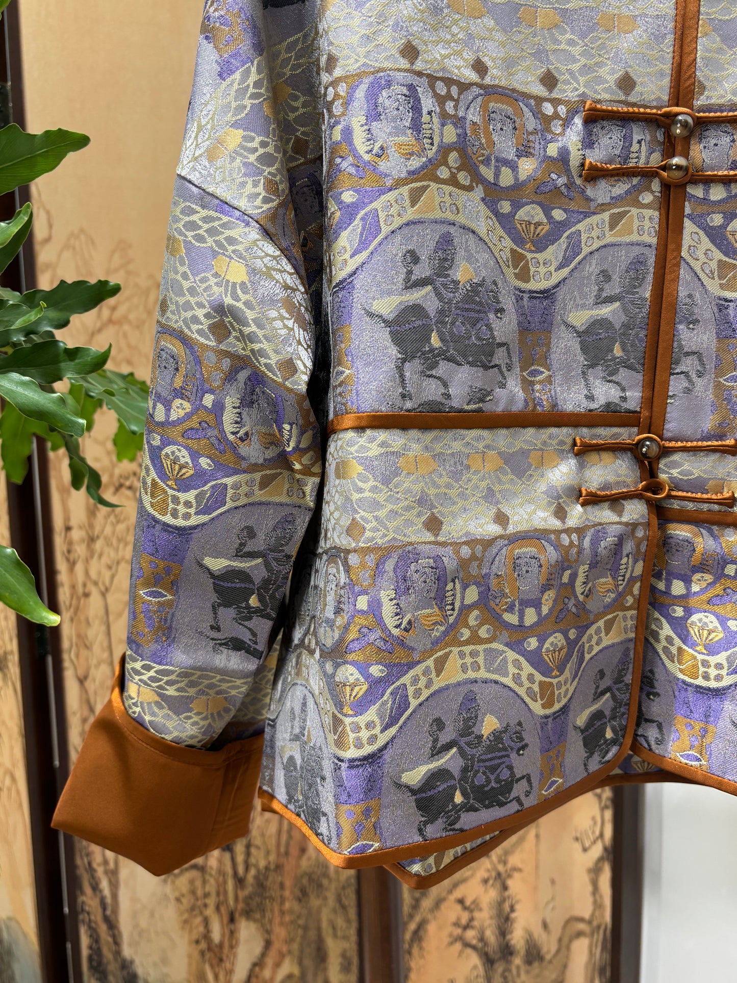 Purple Song Brocade Heritage Jacket | Luxe Orienta Modern Chinese Luxury